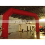 red inflatable arch