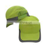 Fluorescence Color 5 Panel Mesh Cap With Reflective Band thumbnail-4