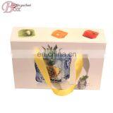 Good Quality Fruit Printing Foldable Gift Packing Box With Handle