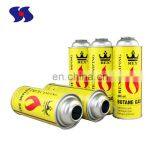 Butane Gas Diameter 65*159mm CMYK Printing Empty Aerosol Tin Cans 250g