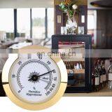 HQS006 Gold 2 Inch Diameter Round Metal Cigar Hygrometer Electronic Hygrometer Cigar Accessories for Cigar Humidor Factory Price thumbnail-5