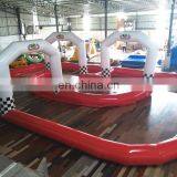 Portable Outdoor Inflatable Sport Game Zorb Ball Go Kart Inflatable Race Track thumbnail-3