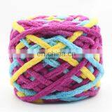 100% Polyester Velvet Chenille Yarn for Scarf Shoes Hand Knitting thumbnail-3