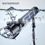 Emergency Usage MultiFunction Outdoor Solar Power Tactical Flashlight With Safety Hammer Seat Belt Cutter thumbnail-6