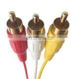 Gold Plated 1.5m Flat Rca av Cable 10 Pin Mini Din to Rca Cable thumbnail-5