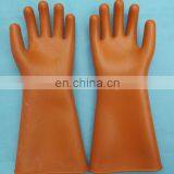 25kv Natural Rubber Orange Color Dielectric Safety Gloves thumbnail-3
