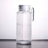 HOT SELLING 1.1L CLEAR GLASS WATER JUG WITH HANDLE AND PLASTIC COVER LID FOR DAILY TABLEWARE thumbnail-2