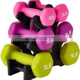 Hot sale plastic coated hexagon dumbbells for bodybuilding