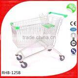 Retail Green Shopping Trolley thumbnail-1