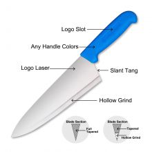 professional knives made in china for knife sharpening grinding rental exchange program systems services such as Cozzini