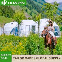 Scenic Space Cabin Homestay Hotel 5m+5m+3m Spherical Tent Featured Starry Sky Room Outdoor Camping Various Sizes Tent thumbnail-3