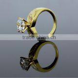 Best Buy One Stone Deluxe Marriage Gift Luxury CZ Jewelry Proposal Engagement Ring thumbnail-5