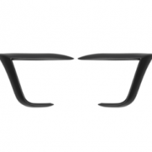 Fog Light Decoration Trim for Model Y Juniper, Glossy Black thumbnail-2