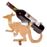 China supplier wooden animal wine display rack,single bottle wine rack