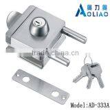 High Quality Tempered Frameless SS or Polish Finish Single Glass Door Lock for Single Door in Glass thumbnail-1