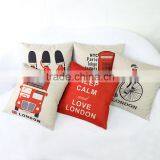 New Design Printed Linen Cloth Pillow Cover Cushion Case thumbnail-1