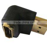 90degree Gold Plated HDMI Adapter