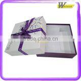 Customized Luxury Colorful Printed Packaging Paper Gift Box With Tie