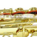 Beginner Use China Made Cheap Straight Soprano Saxophone, Gold Lacquer With Case thumbnail-6