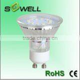 220-240V 4W GU10 2835SMD 15pcs Glass 50*H53mm CE RoHS LED Spot Lighting Bulbs