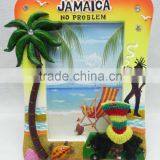 Polyresin Photo Frame JAMAICA Rasta Palm Tree Design thumbnail-1