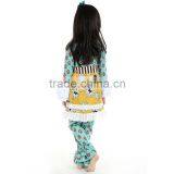 2016 Newest Wholesale Boutique Girls Clothing Sets Baby Ruffled Pant Sets Kid 100% Cotton Outfit thumbnail-3