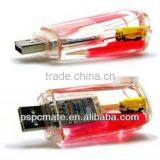 Usb Flash Drive,flash Disk With Liquid and Floater