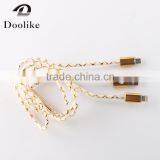 Hot Selling 2 in 1USB Cable For Samsung Mrice USB Cable 1m Wholesale For Iphone Data Cable