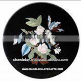 Black Marble Inlay Table Tops thumbnail-1