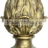 Antique Gold Leaf Large Artichoke Finial thumbnail-5