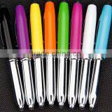 3 in 1 Promotional Pen Body Type Led Light Ball flashlight Stylus Pen thumbnail-4