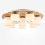 New Arrival Wooden Ceiling Lamp Fixture Vintage Bar Counter American Brief Child Modern Lamp Wood Ceiling Light