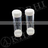 Round Hollow Transparent Pvc Tube With Cap Plastic Tube
