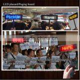 Multilingual Rechargeable Electronics Programable LED Placard/Paging Board/Pick-up Card/ Picking Cards Display thumbnail-2