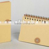 2012 Hot sale eco notebook with calendar natural color