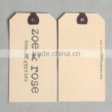 Iridescent Paper Hang Tag With Logo Silk Printing for T-shirt thumbnail-3