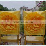 YHC#106 Satin Handmade Flower-polyester Banquet Wedding Wholesale Cheap Chiavari Chair Cover thumbnail-2