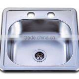 Single Bowl Top Mount Porcelain Sink thumbnail-1