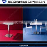 Top Quality High Glassy Man Made Stone Dining Table Italy Modern Dining Table thumbnail-1