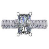 925 Sterling Silver Solitaire Accent Engagement Anniversary Ring Mount093 thumbnail-1