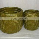 Craft Basket for Storage and Decoration, Vietnam Wholesale Bamboo Double Wall Basket
