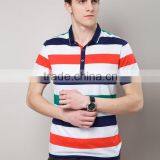 New Arrival Mens Polo Collar Striped t Shirt thumbnail-1