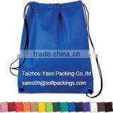 Cheap Promotional Drawstring Bag, Custom Polyester Drawstring Bag With Logo, Reusable Grocery Backpack Shopping Bag