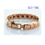 Best sales women jewelry rose gold bracelet stainless steel germanium power bracelet