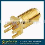 RP-SMA End Launch Jack PCB Mount Long Version Sma Connector Dimensions thumbnail-1