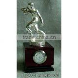 Pewter Figurine on Clock