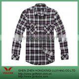 Cotton Fresh green Grid Long Sleeves Business Men Shirt