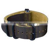 Infantry Military Leather Sport Army Camo Brown Watch Straps thumbnail-2