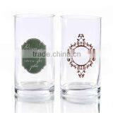 Hand Blown Decal Glass Vase thumbnail-1