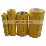 Low Rate Rechargeable Ni-cd Battery Cell 1.2v